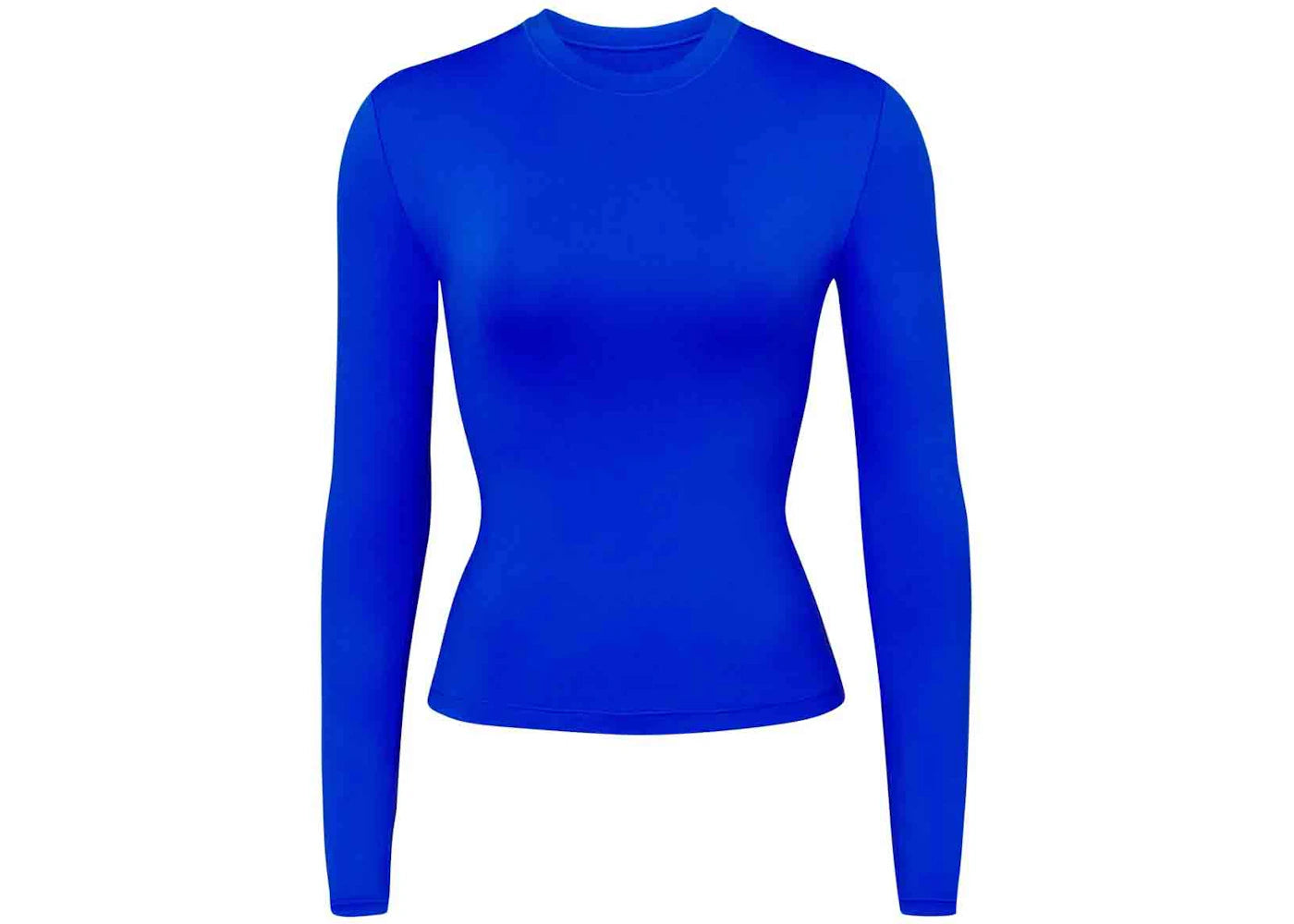 SKIMS Swim Long Sleeve Shirt Cobalt