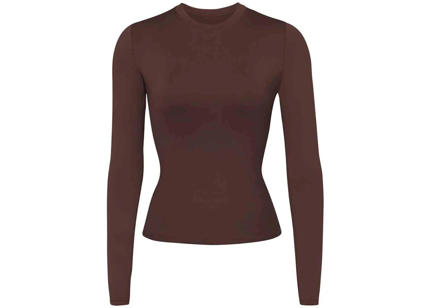 SKIMS Swim Long Sleeve Shirt Cocoa