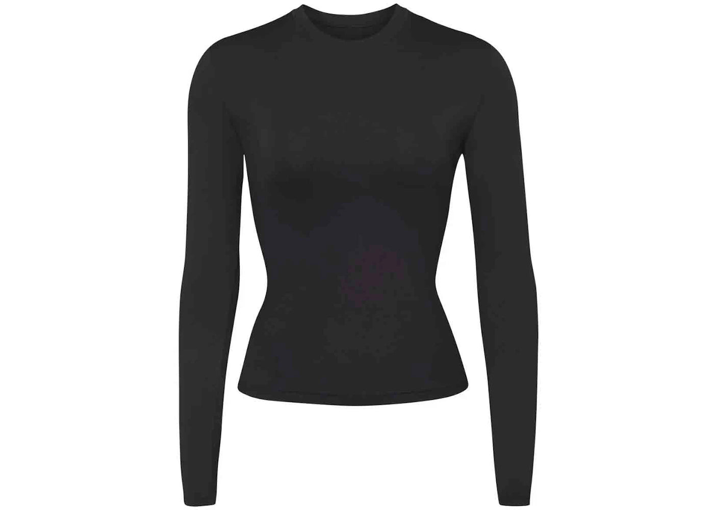 SKIMS Swim Long Sleeve Shirt Onyx