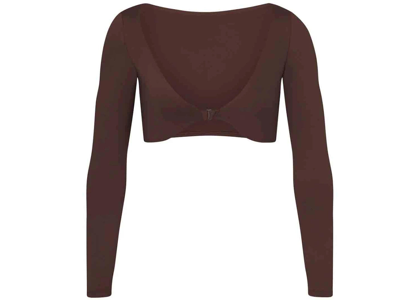 SKIMS Swim Long Sleeve Shrug Cocoa