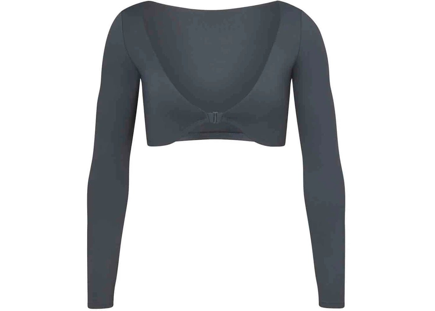 SKIMS Swim Long Sleeve Shrug Gunmetal