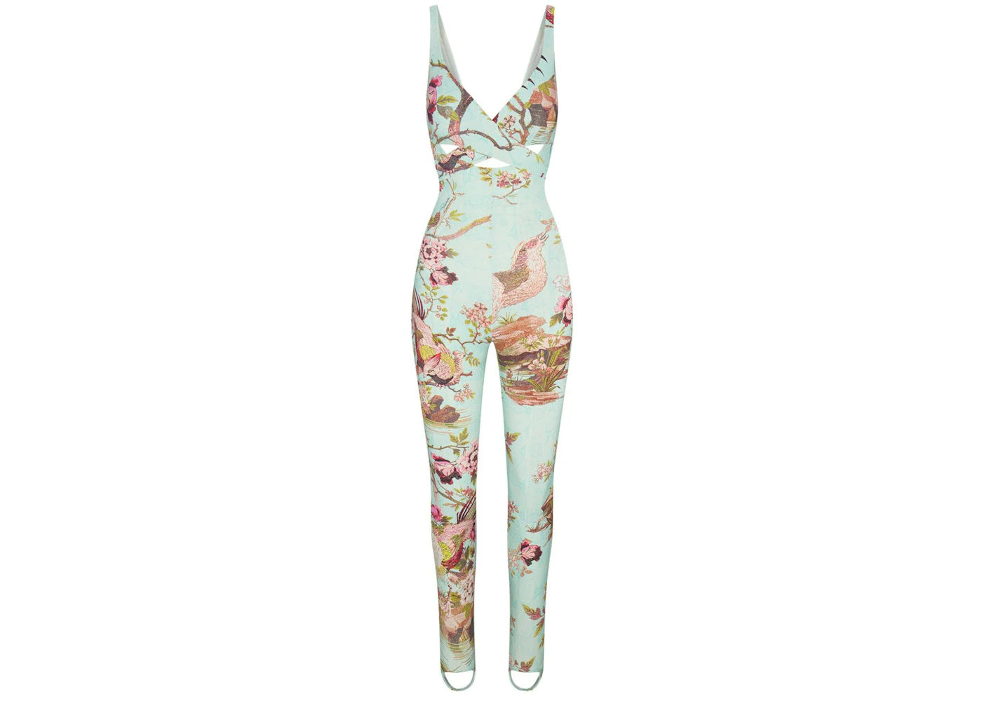 SKIMS x Roberto Cavalli Wrap Catsuit Fagianella Print