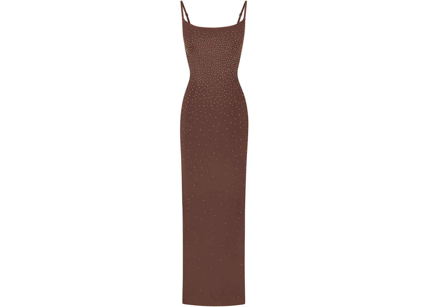SKIMS x Swarovski Jelly Sheer Cami Long Dress Cocoa