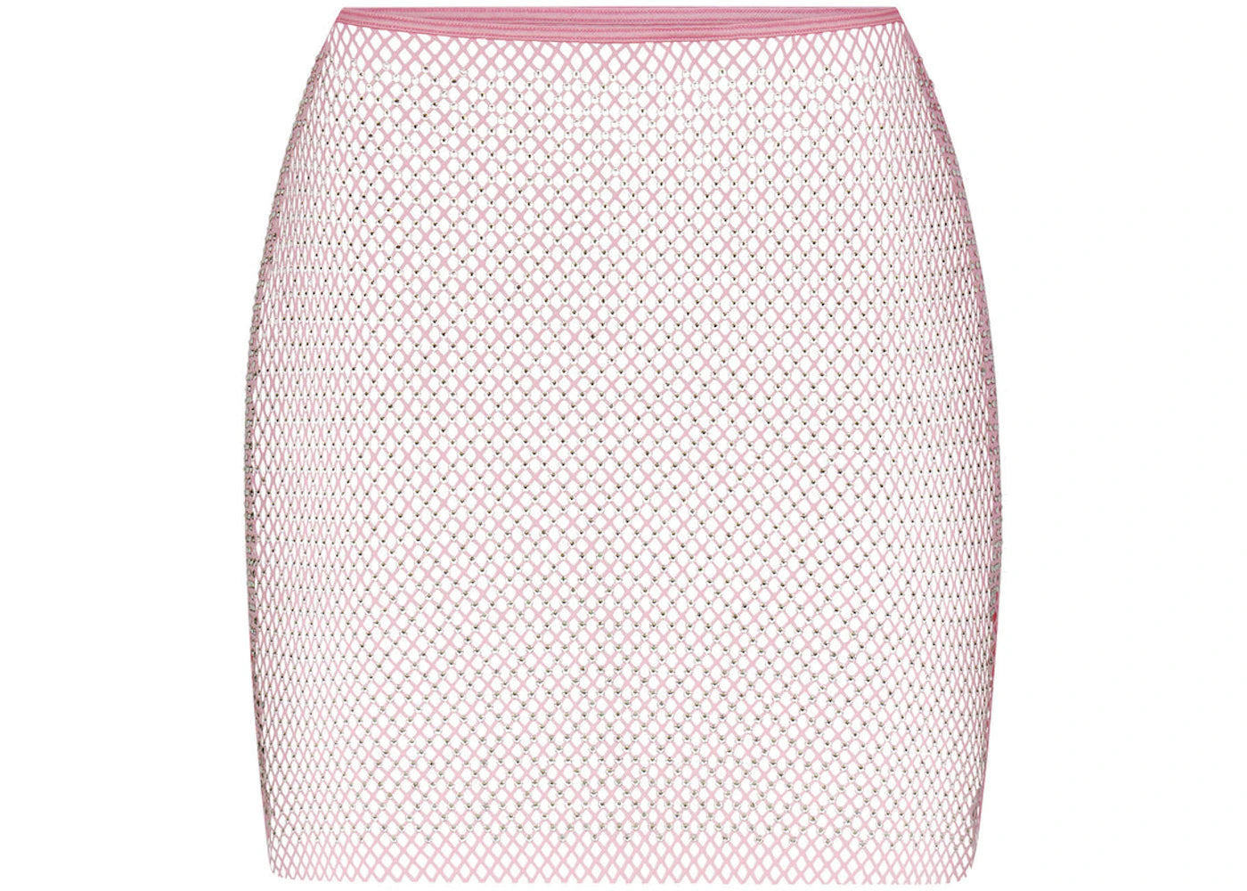 SKIMS x Swarovski Stretch Net Mini Skirt Bubble Gum
