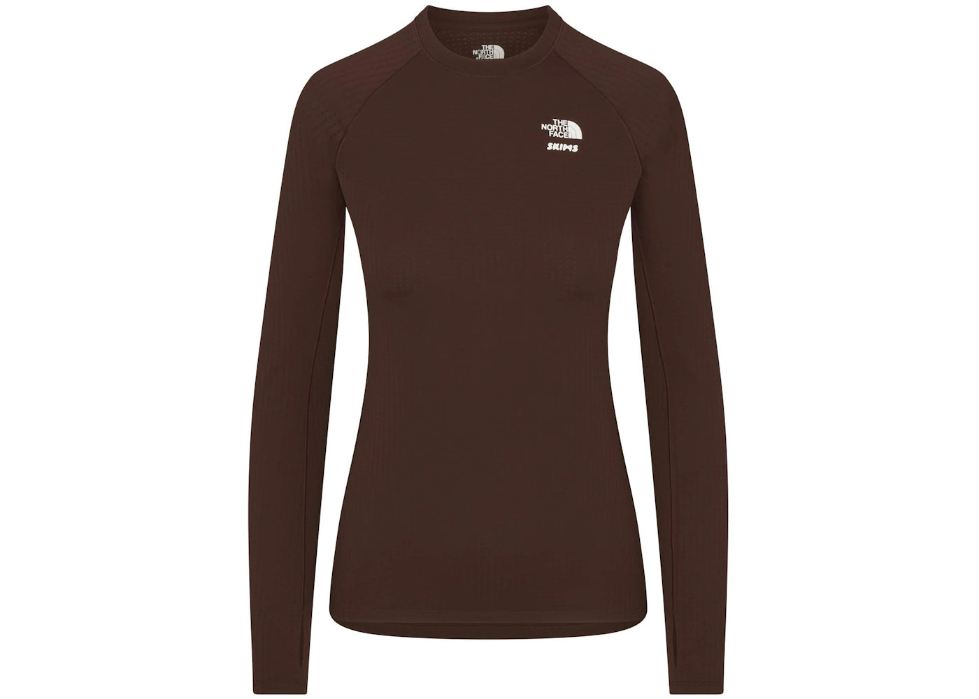 SKIMS x TNF Dotknit Long Sleeve Top Cocoa