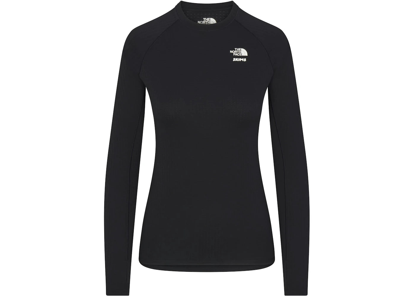 SKIMS x TNF Dotknit Long Sleeve Top Onyx