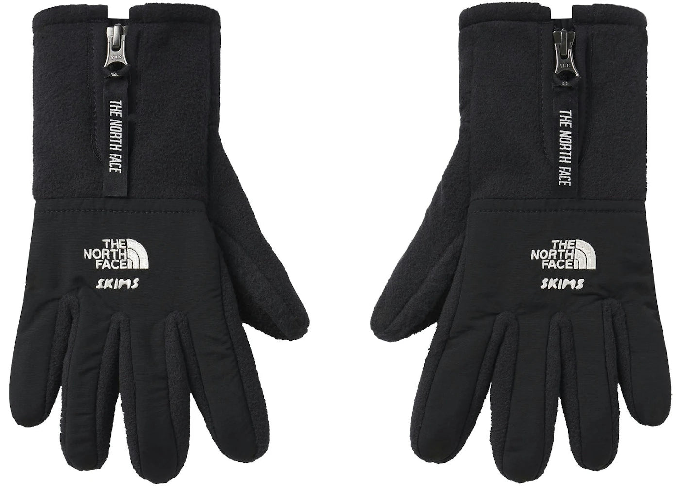 SKIMS x TNF Retro Denali Fleece Gloves Onyx