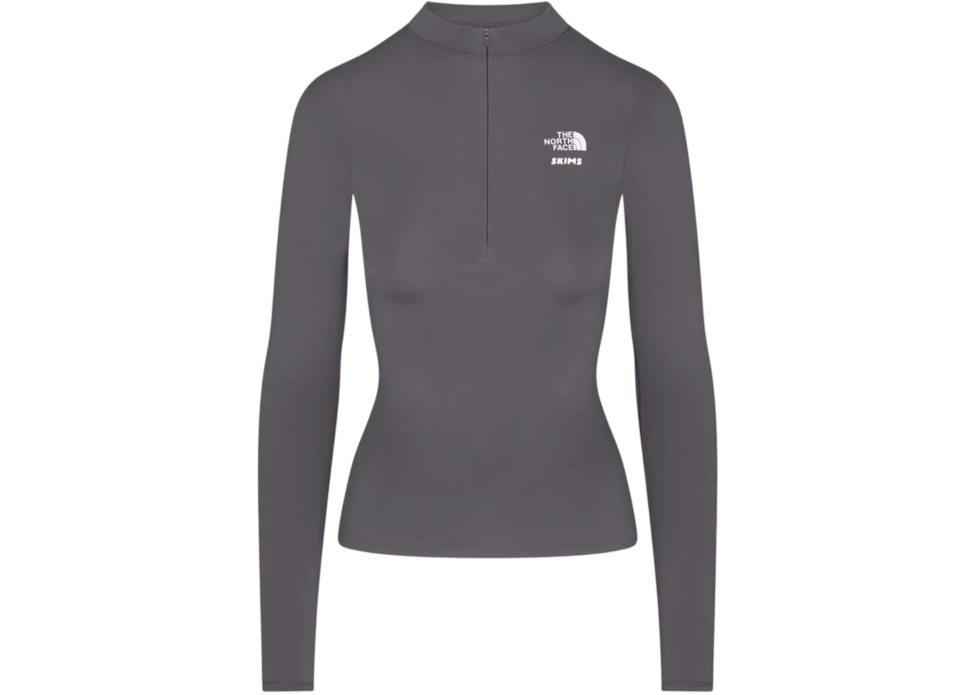SKIMS x The North Face Refina Long Sleeve Top Gunmetal