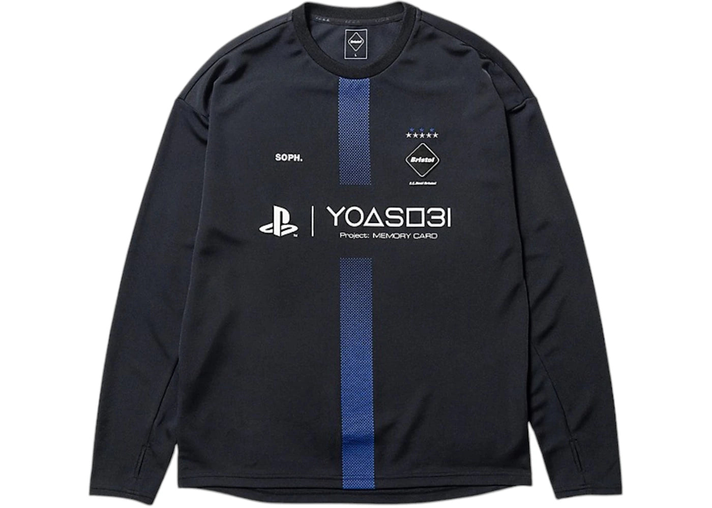 SOPH. x PlayStation x YOASOBI x F.C.R.B. Game Soccer Shirt Black