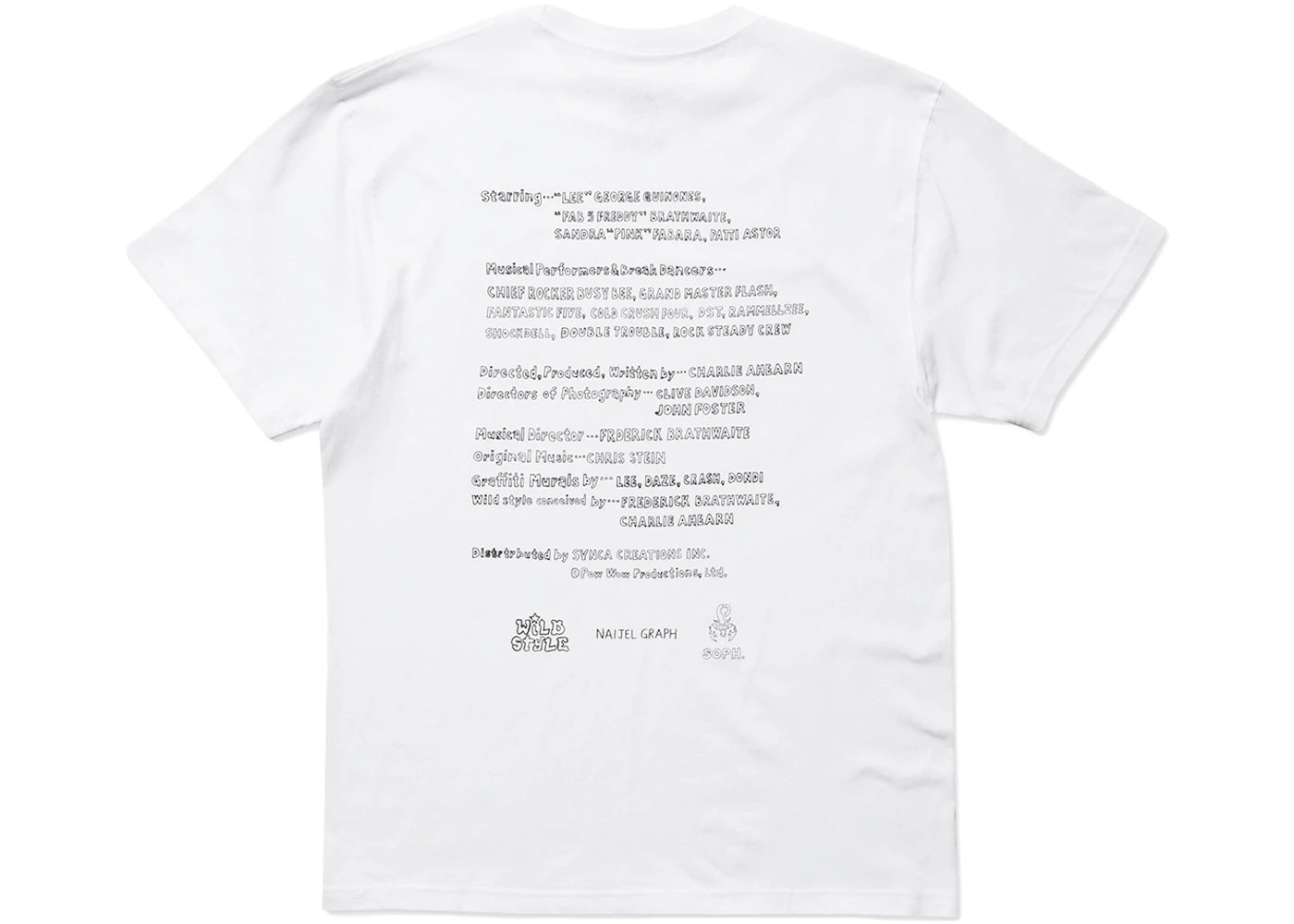 SOPHNET. x Wild Style Naijel Graphic T-Shirt White