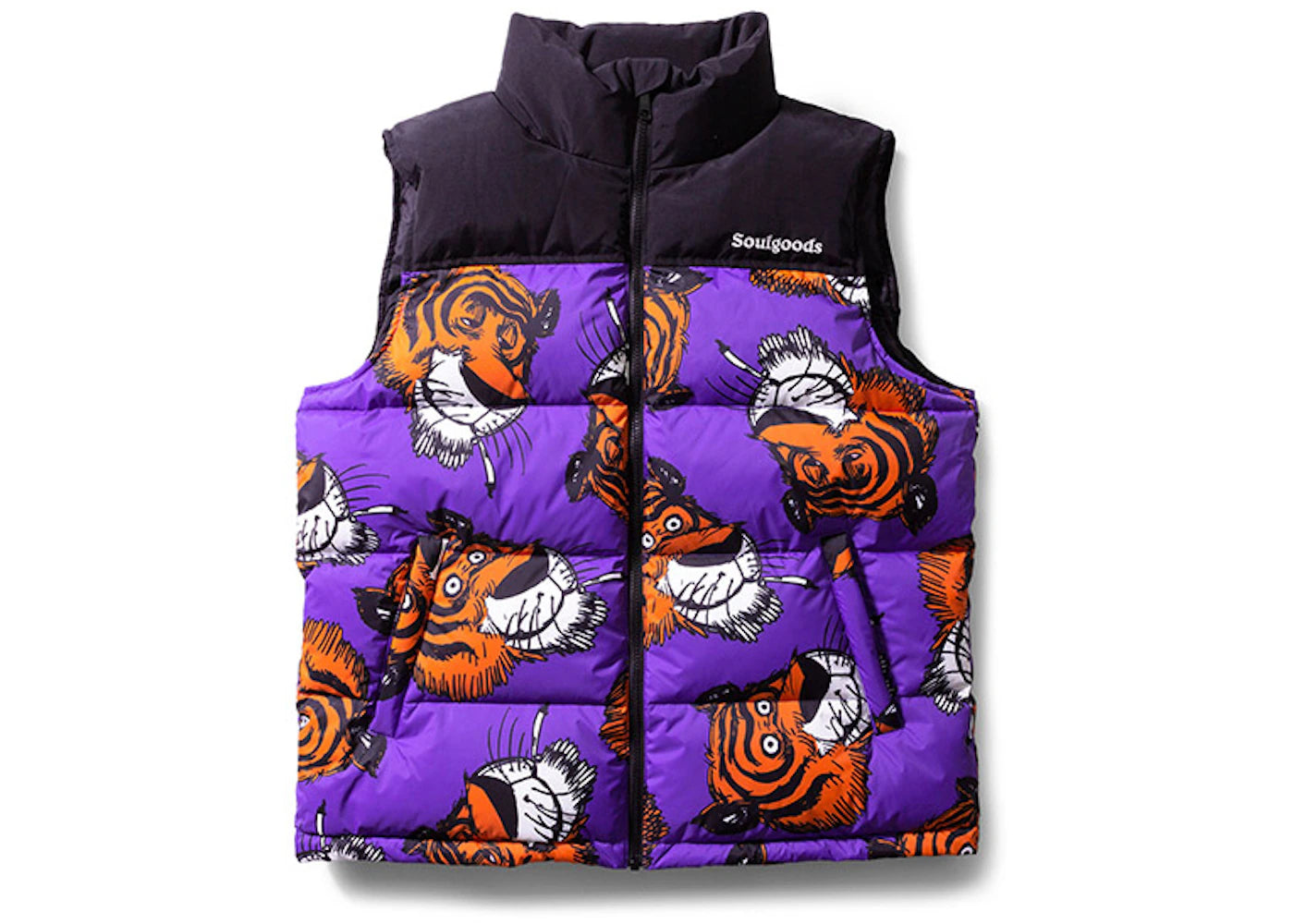SOULGOODS Allover Tiger 800 D.P Outdoor Down Vest Purple