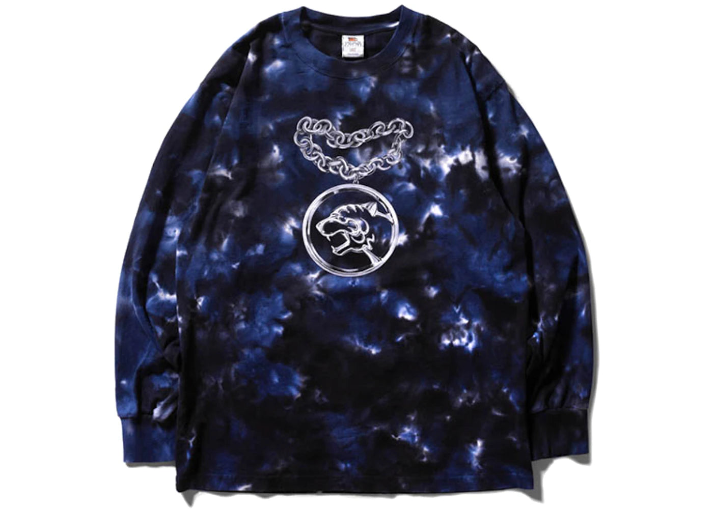 SOULGOODS Chain Tie Dye L/S T-Shirt Black Blue