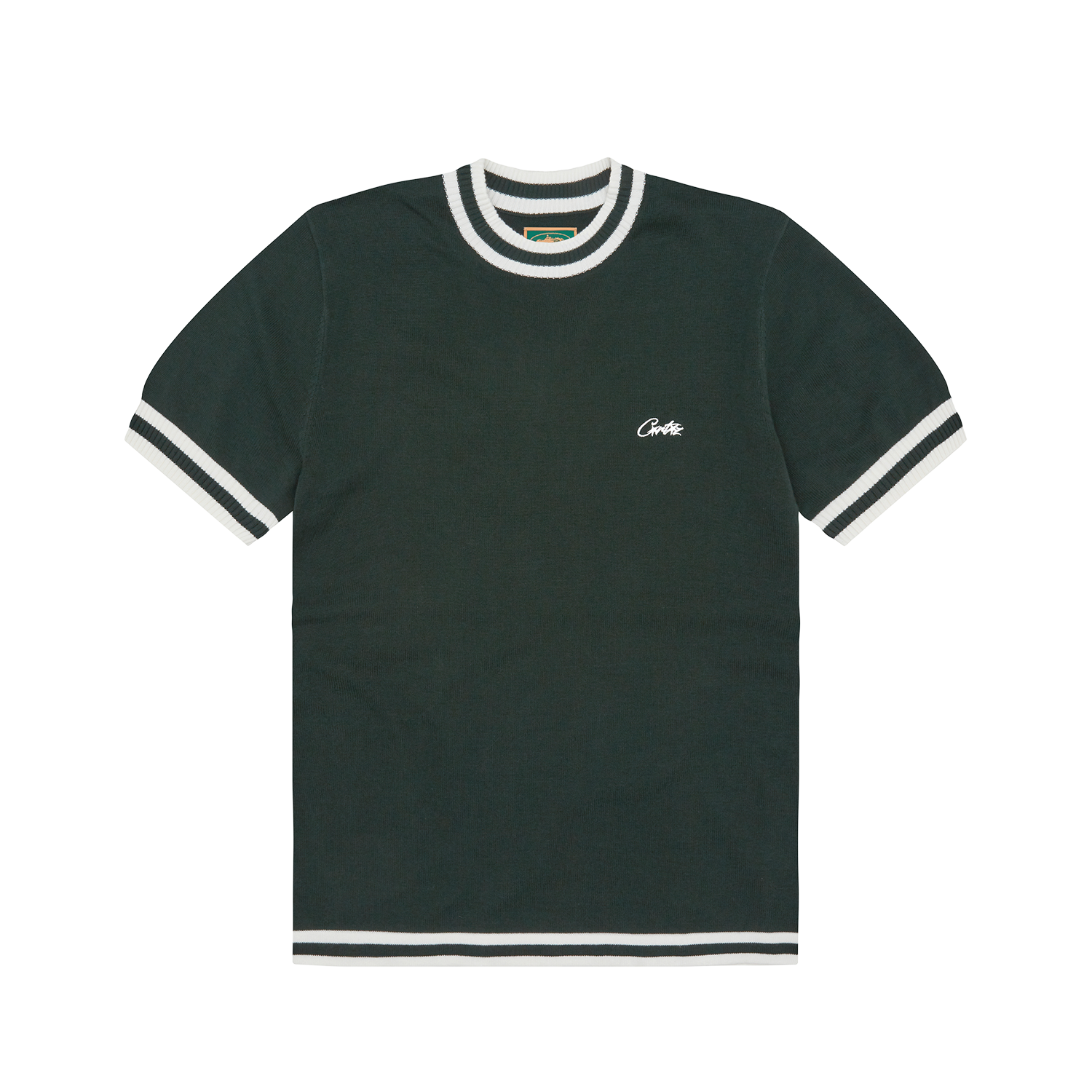 Corteiz Deala Knit Tee Forest Green