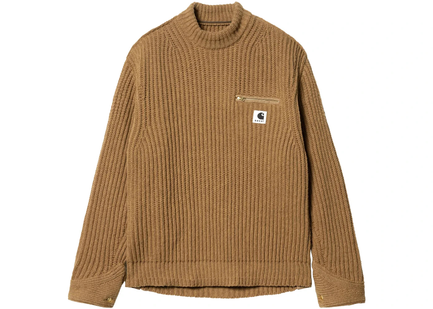 Sacai x Carhartt WIP Knit Detroit Pullover Beige