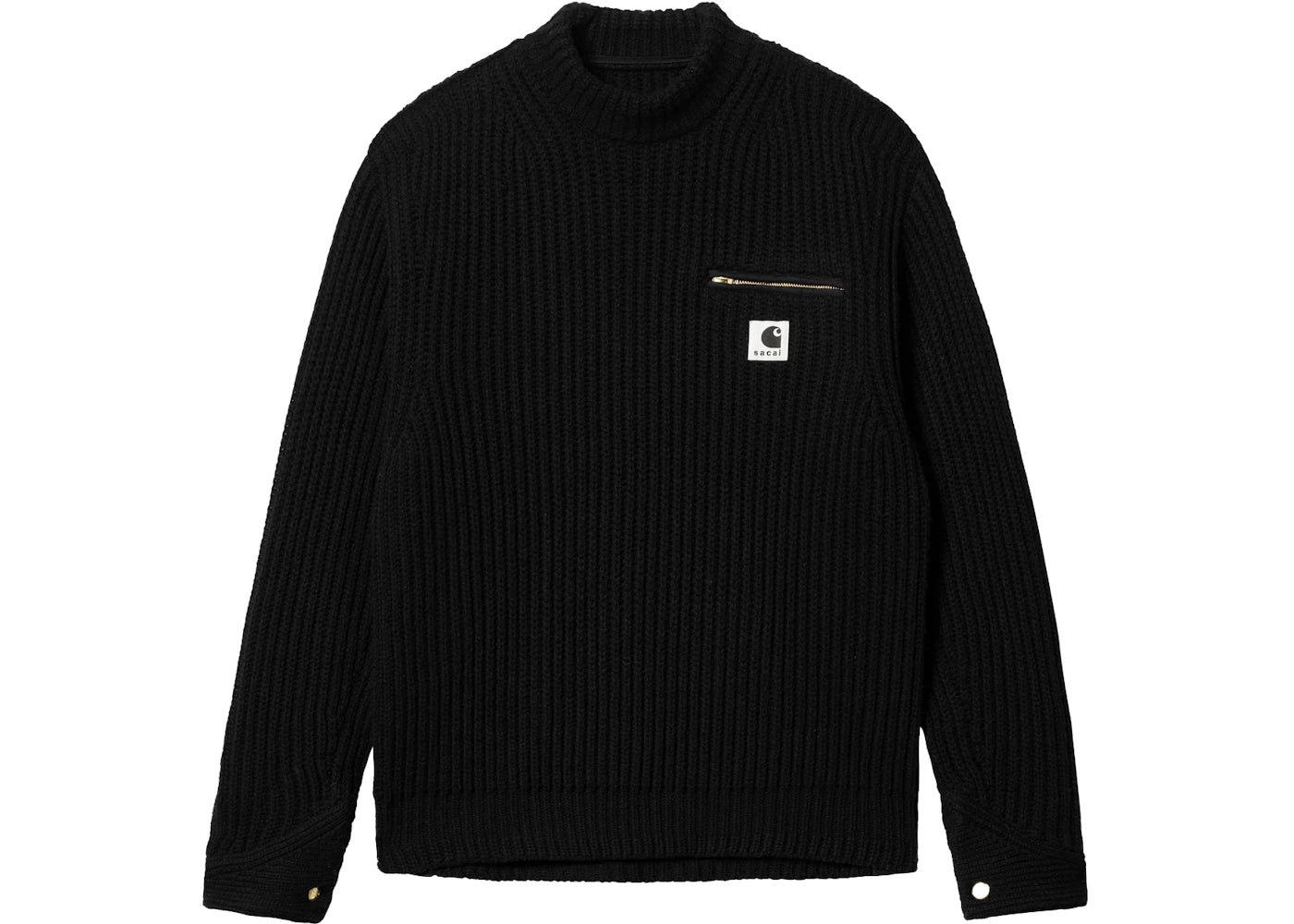 Sacai x Carhartt WIP Knit Detroit Pullover Black