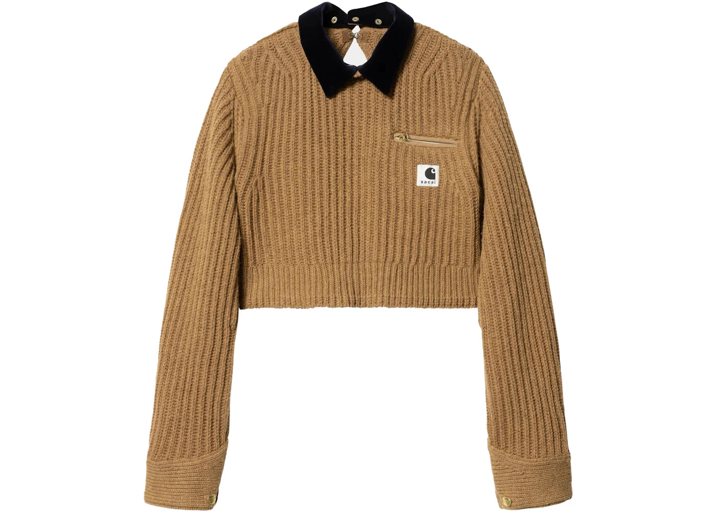 Sacai x Carhartt WIP Women's Knit Detroit Pullover Beige