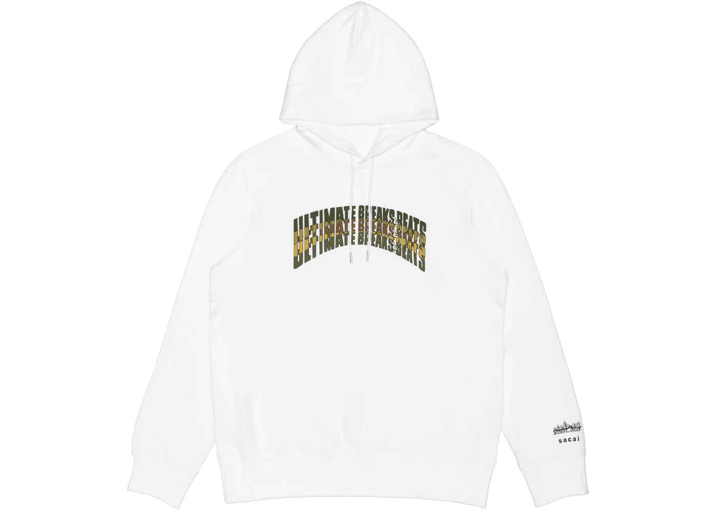 Sacai x Ultimate Breaks & Beats Hoodie White