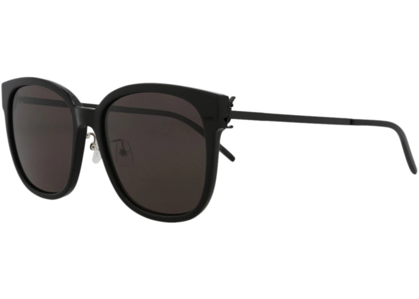 Saint Laurent Cat Eye-Frame Acetate Sunglasses Black Black Black (SLM48SCK-30011930-003)