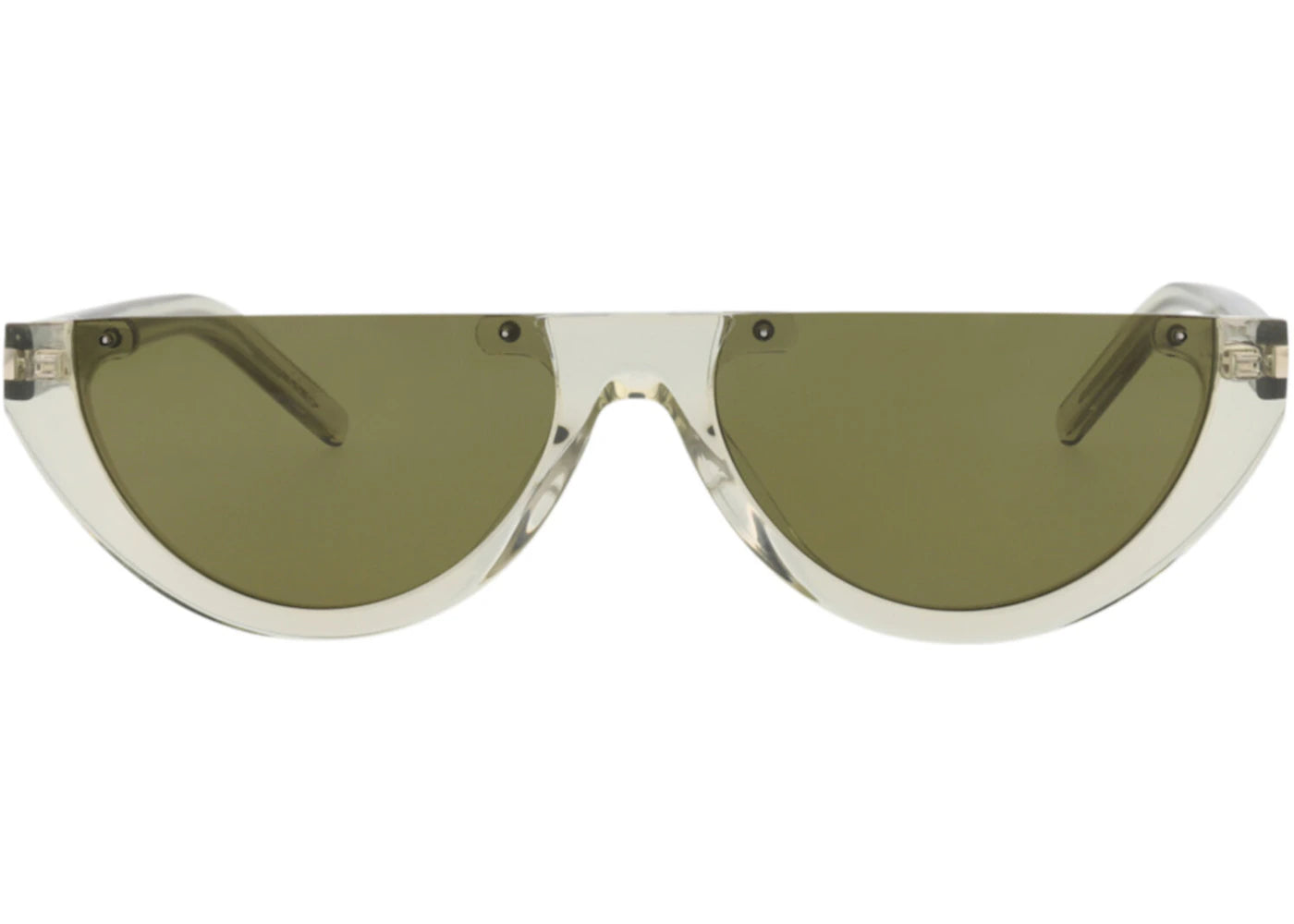 Saint Laurent Cat Eye-Frame Acetate Sunglasses Green/Green/Green (SL563-30013780-003)
