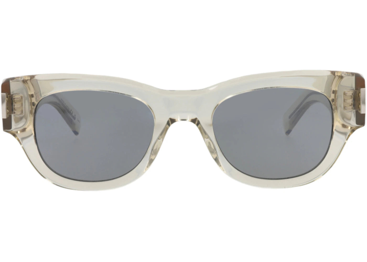 Saint Laurent Cat Eye-Frame Recycled Acetate Sunglasses Beige Beige Silver (SL573-30014070-003)