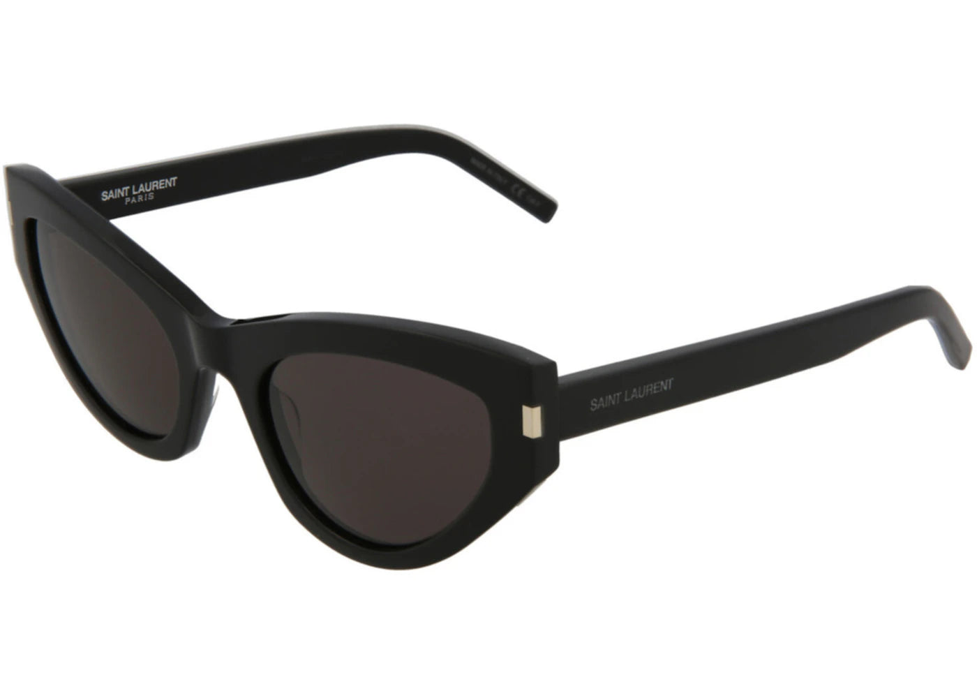 Saint Laurent Cat Eye Sunglasses Black/Black/Grey (SL215GRACE-30002633-001)