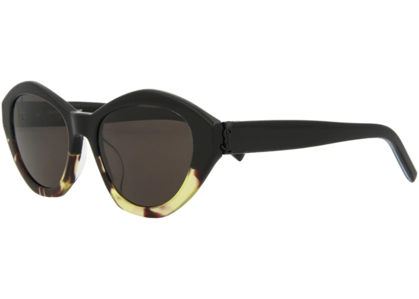 Saint Laurent Cat Eye Sunglasses Havana/Black/Black (SLM60-30008537-004)