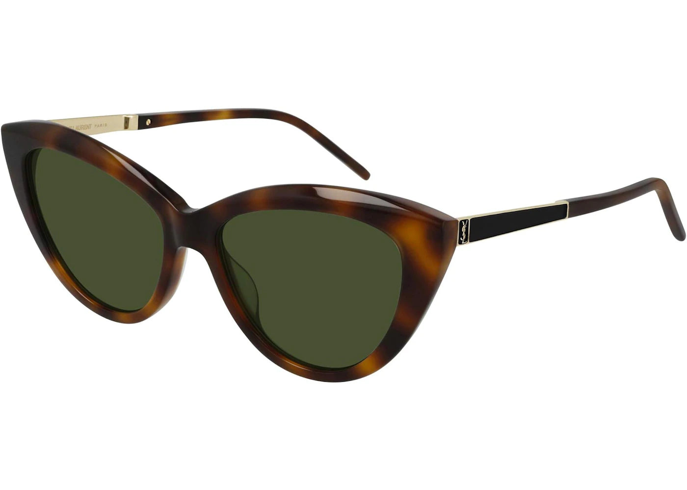 Saint Laurent Cat Eye Sunglasses Havana/Green (SL-M81-003)