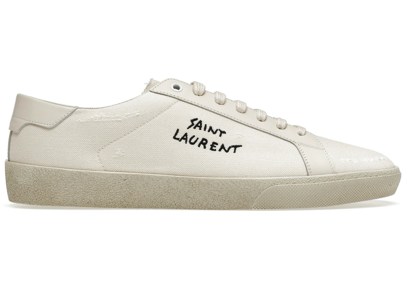 Saint Laurent Court Classic SL/06 Low Distressed Cream