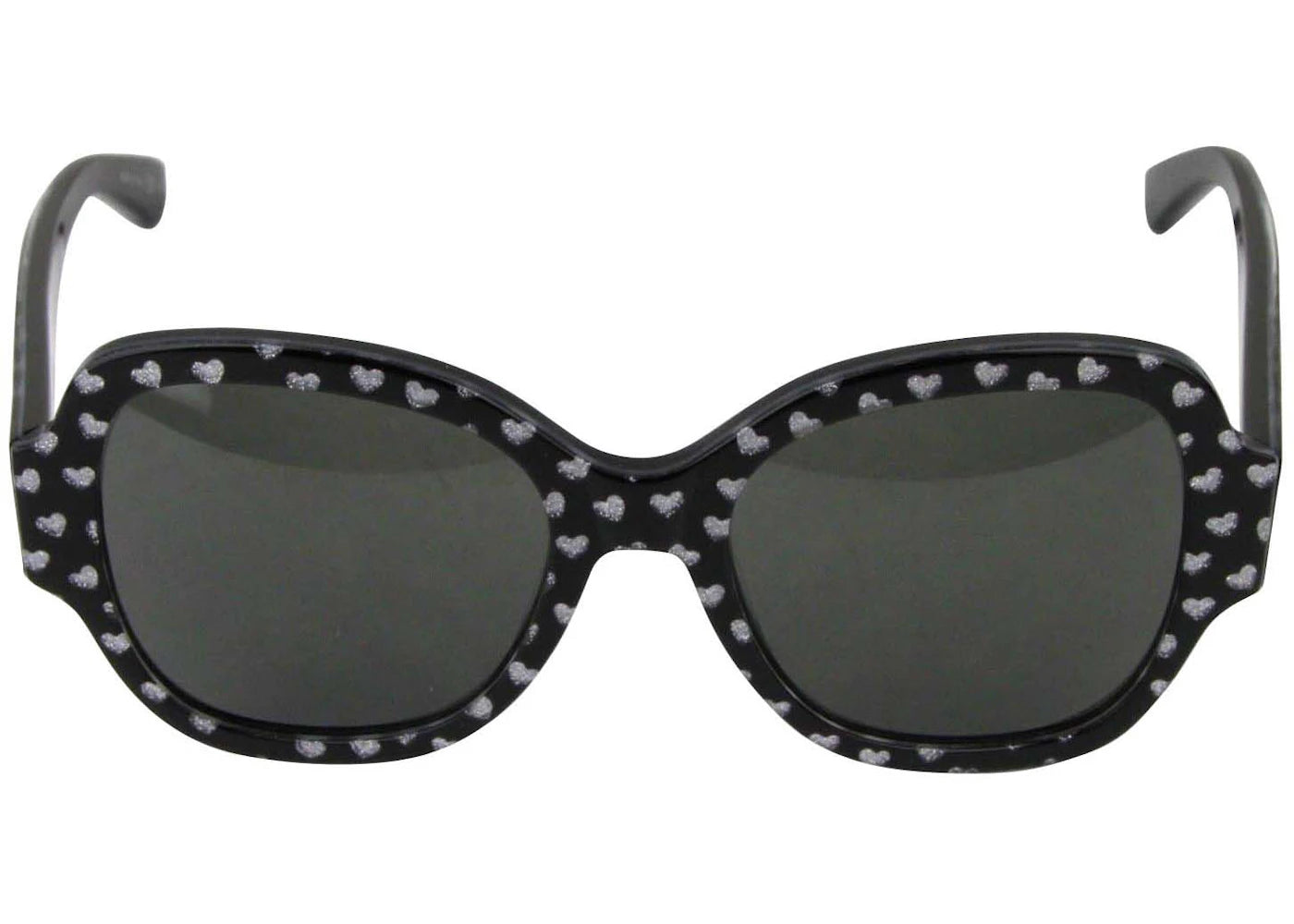 Saint Laurent Large Sunglasses Black/Silver Hearts (447690-1088-807363490)