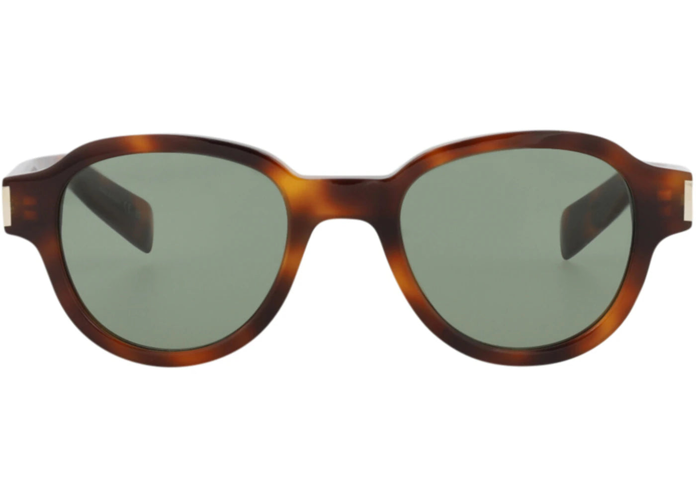Saint Laurent Round-Frame Acetate Sunglasses Havana/Havana/Green (SL546-30013743-002)