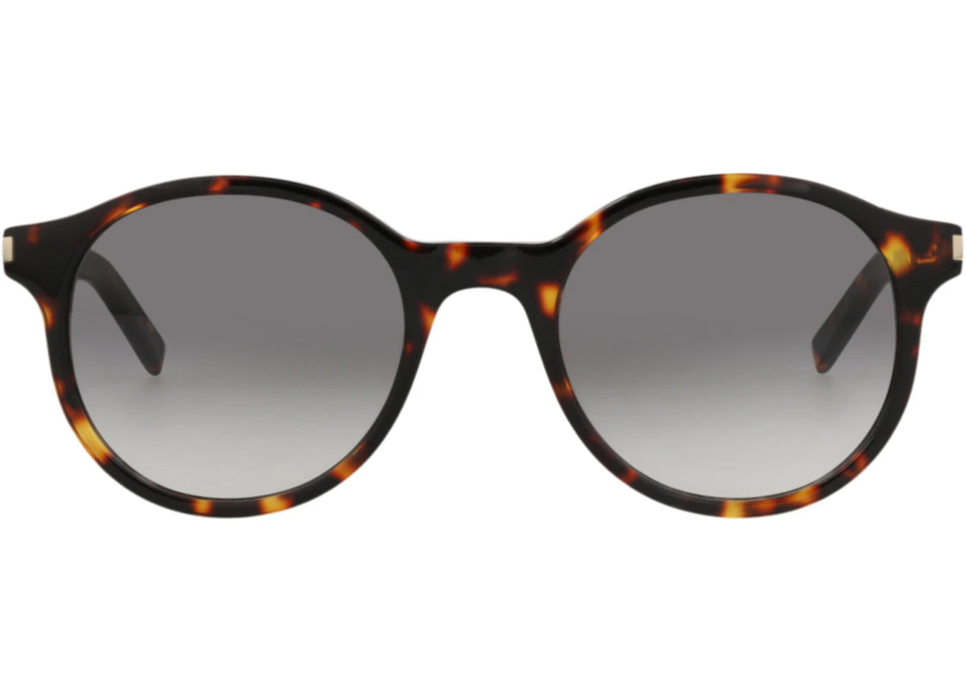 Saint Laurent Round-Frame Acetate Sunglasses Havana Havana Grey (SL521-30013043-004)