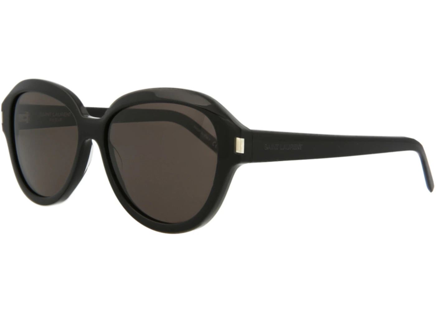Saint Laurent Round Oval Sunglasses Black/Black/Black (SL400-30009332-001)