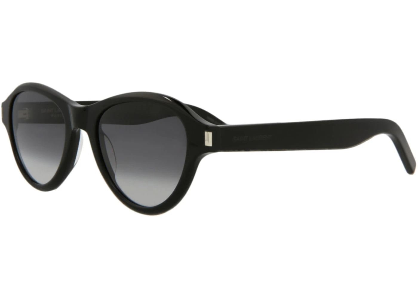 Saint Laurent Round Oval Sunglasses Black/Black/Grey (SL520SUNSE-30013041-001)