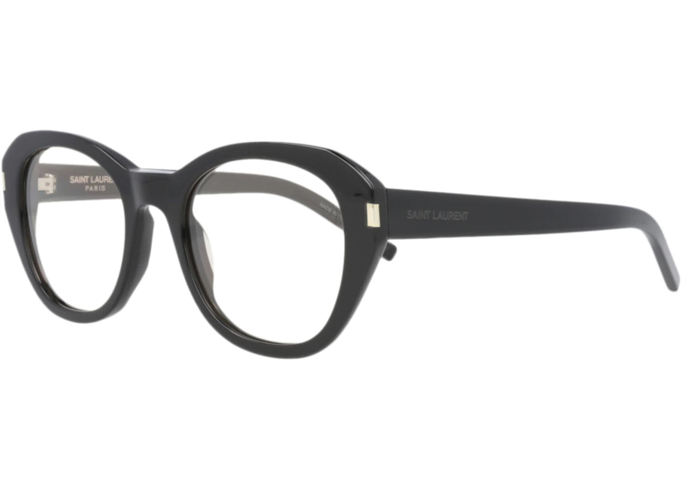 Saint Laurent Round Sunglasses Black/Black/Yellow (SL604-30014381-001)