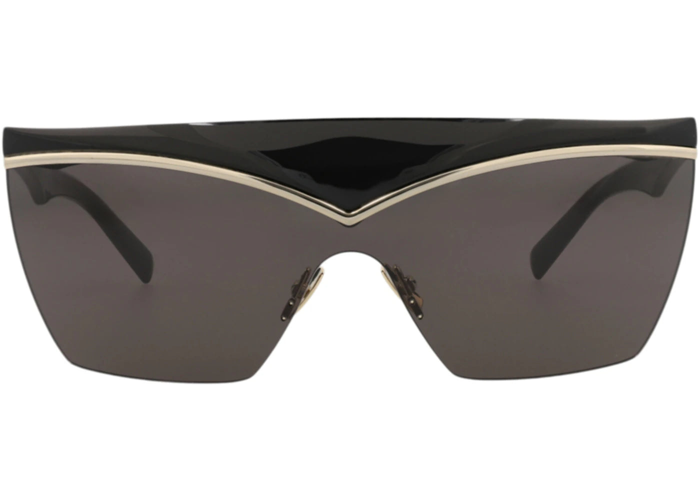 Saint Laurent Shield-Frame Injection Sunglasses Black Black Black (SL614MASK-30014960-001)