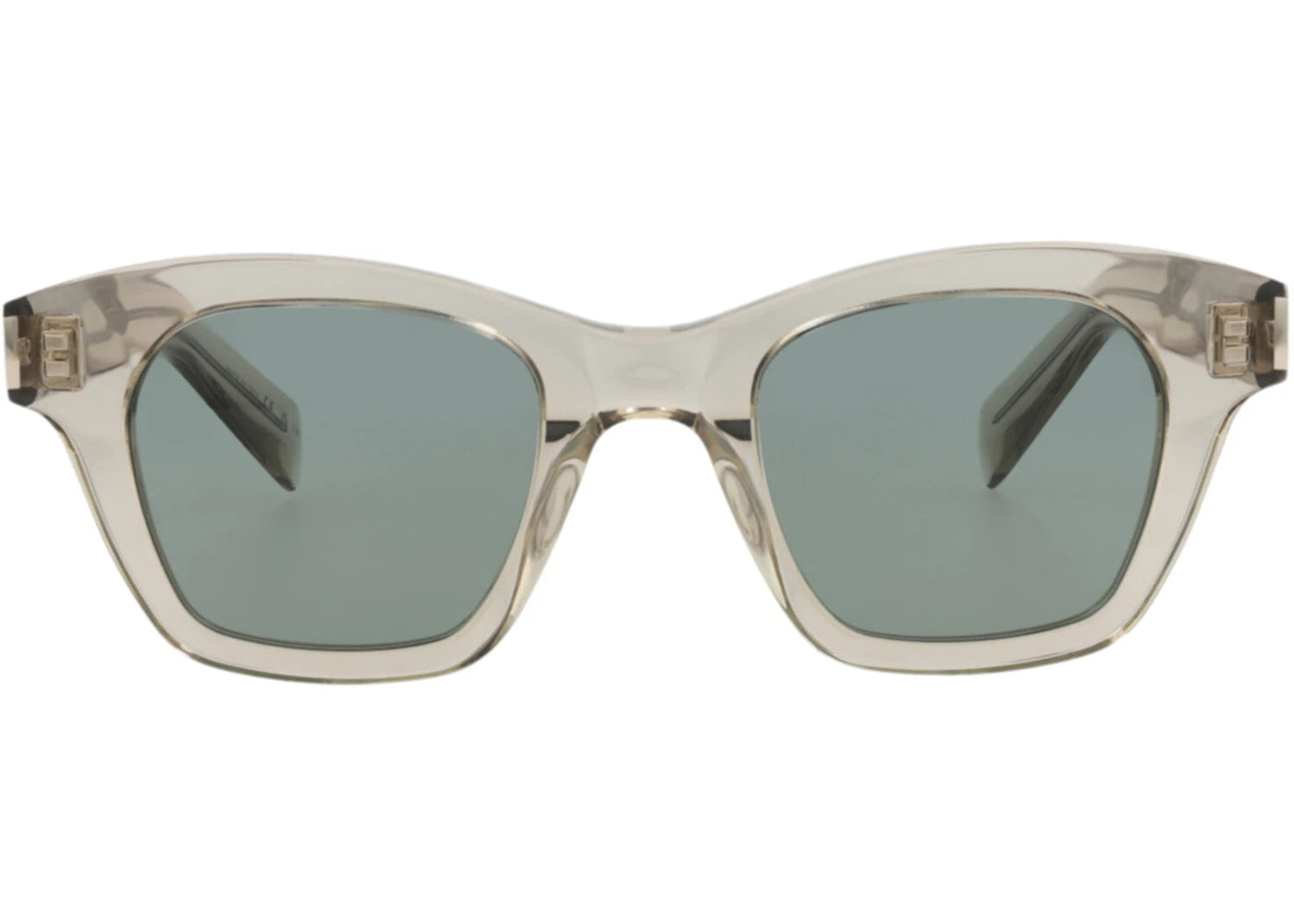 Saint Laurent Square-Frame Recycled Acetate Sunglasses Beige Beige Green (SL592-30014072-005)