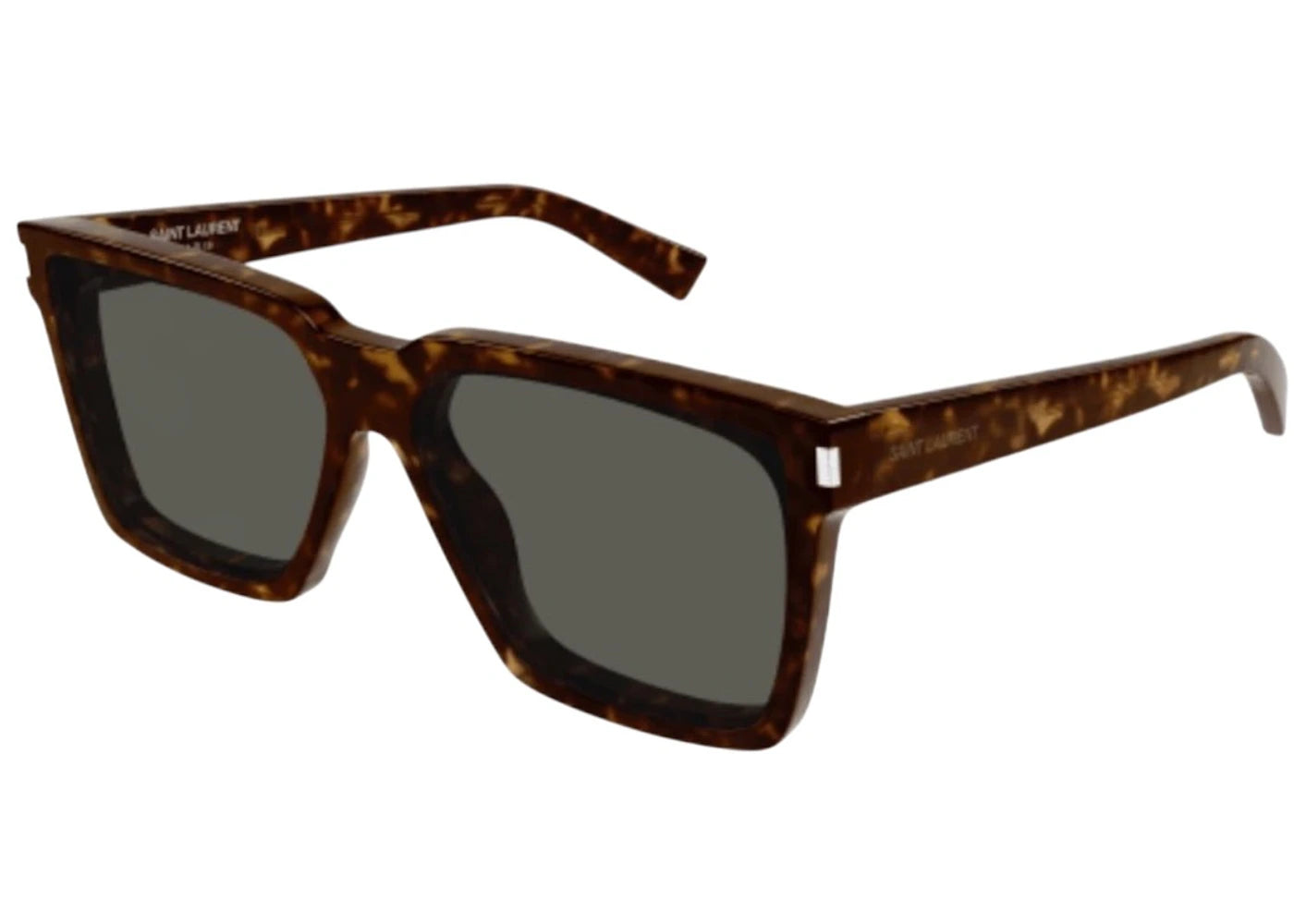 Saint Laurent Square Sunglasses Havana Havana Grey-Grey (SL-610-F-002)