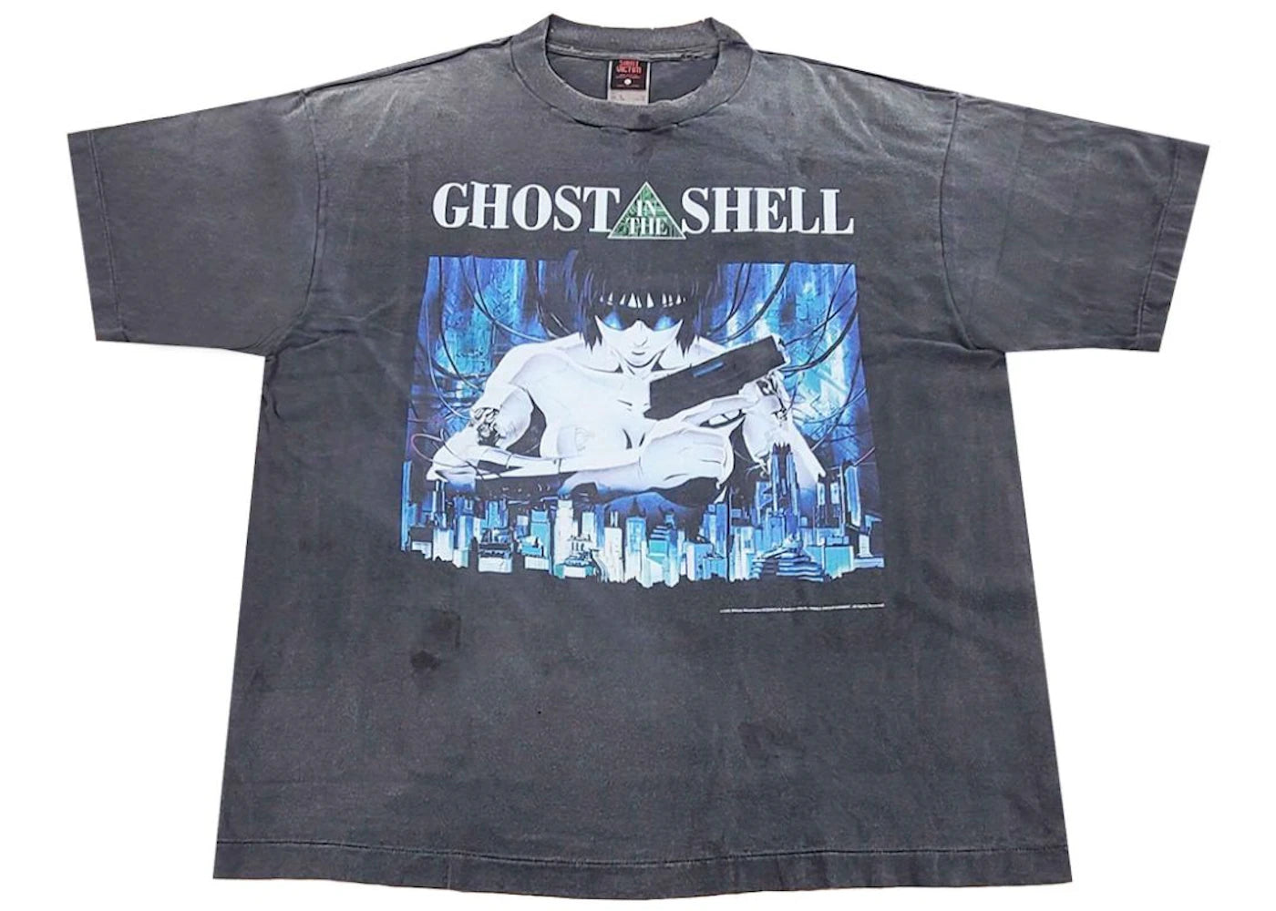 Saint Michael x Ghost In The Shell Short Sleeve T-shirt Black