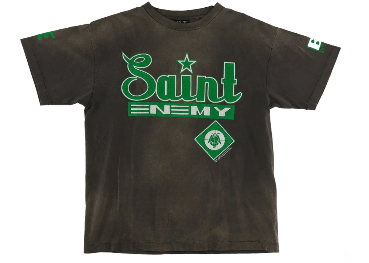 Saint Mxxxxxx Saint Enemy Tee Black Green