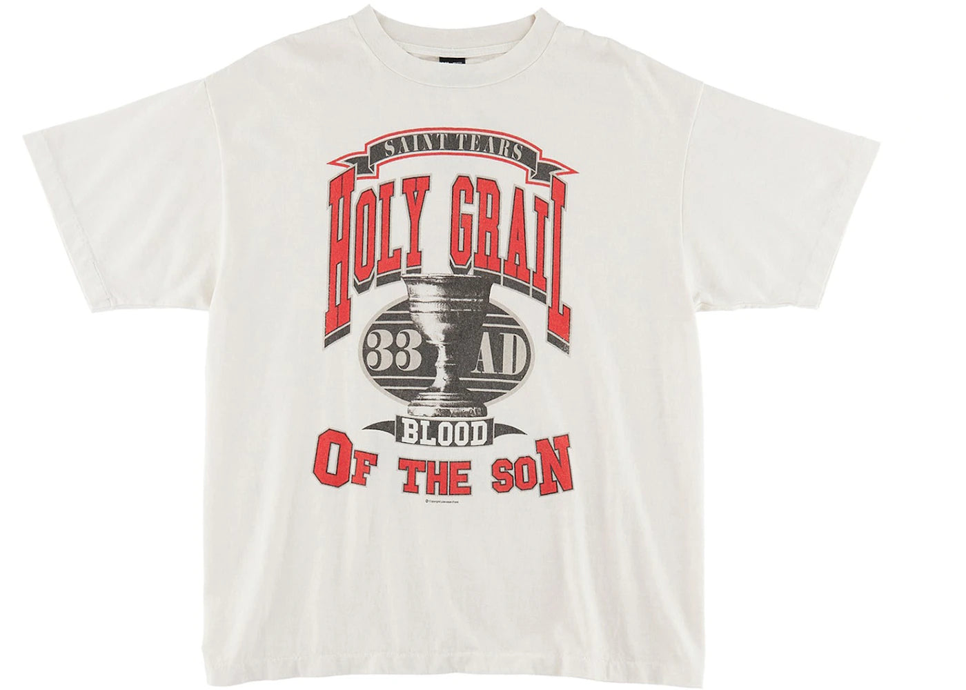 Saint Mxxxxxx x Denim Tears Holy Grail T-Shirt Vintage White