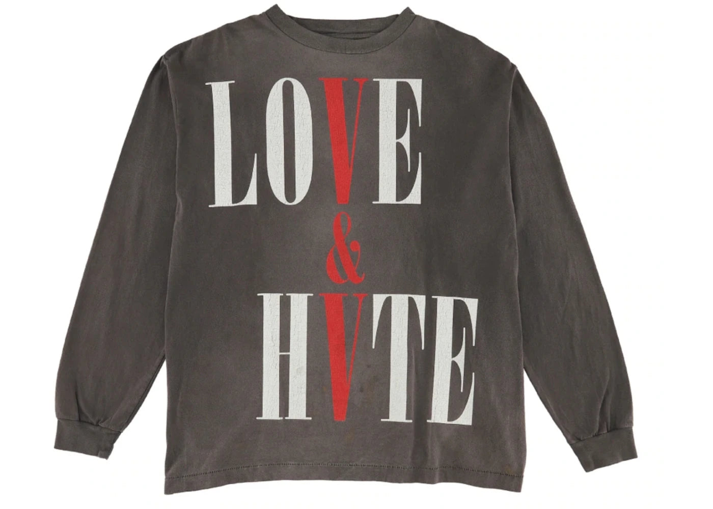 Saint Mxxxxxx x VLONE Love & Hate L/S Tee Black