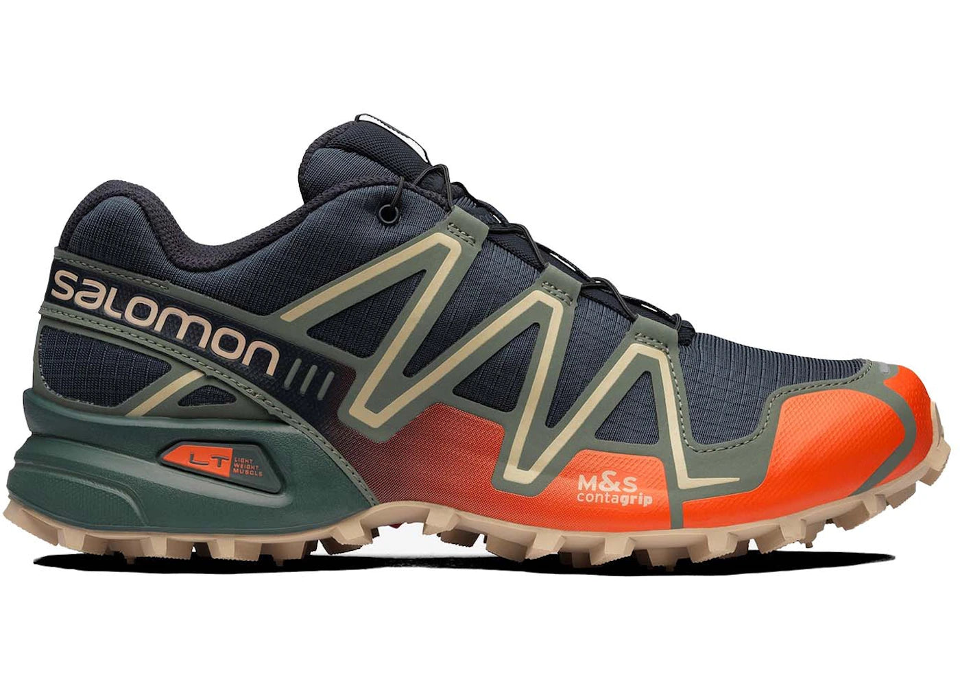 Salomon Speedcross 3 Mood Indigo Balsam Green Red Orange