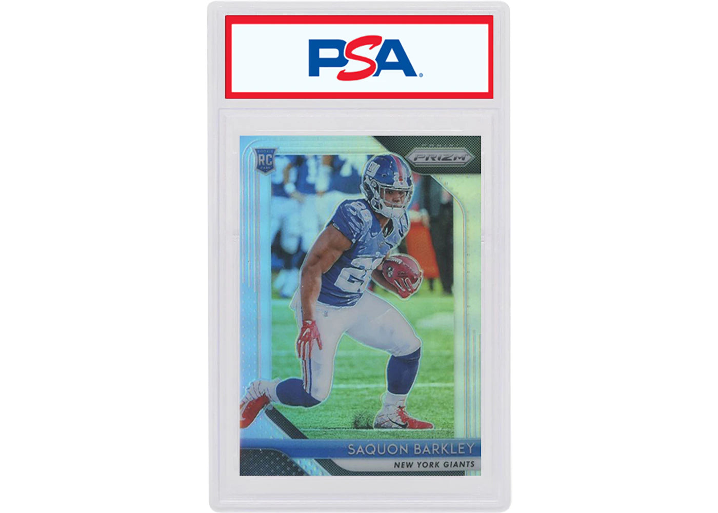 Saquon Barkely 2018 Panini Prizm Rookie Silver #202 (PSA or BGS Graded)