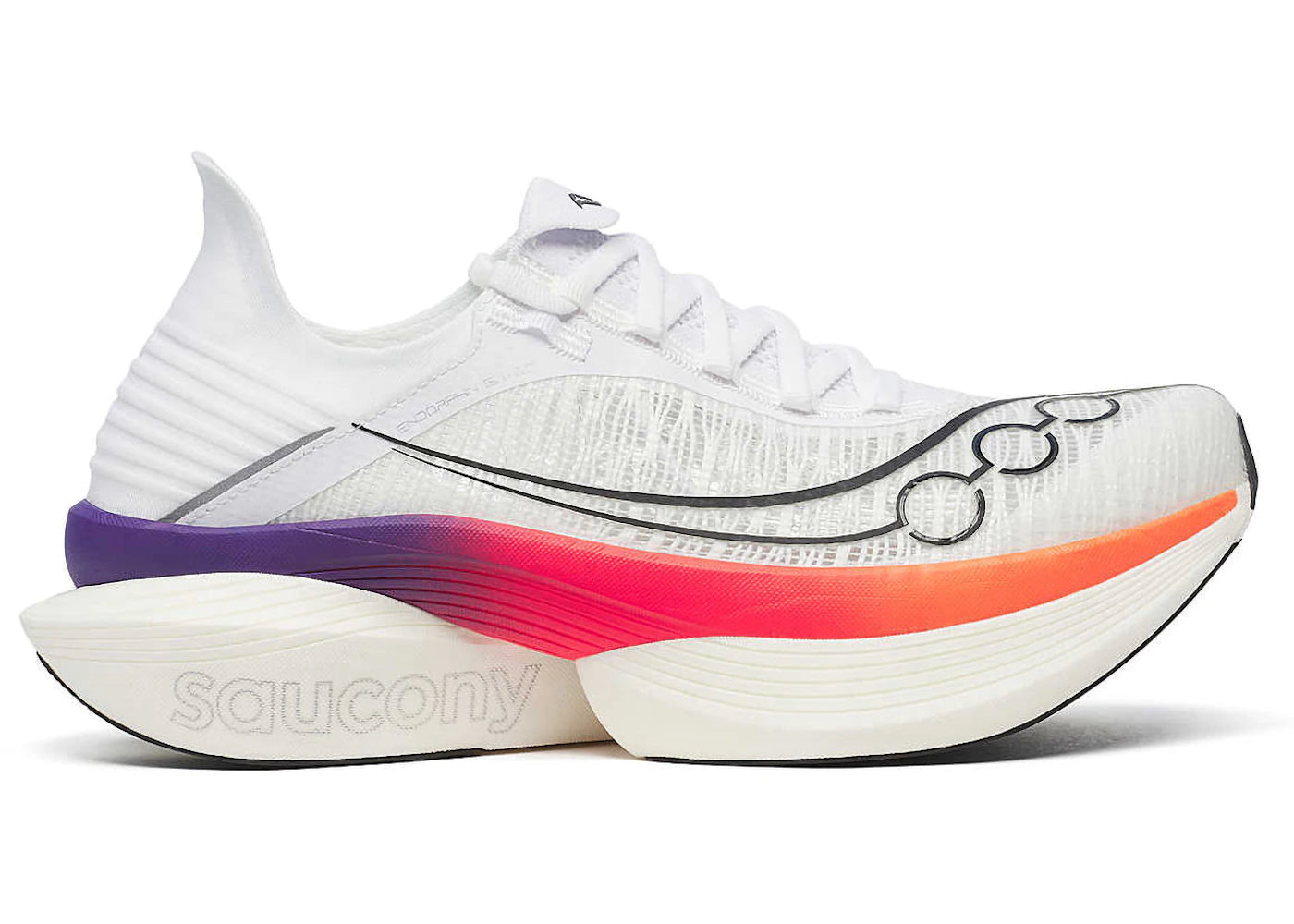 Saucony Endorphin Elite 2 White ViZiRed