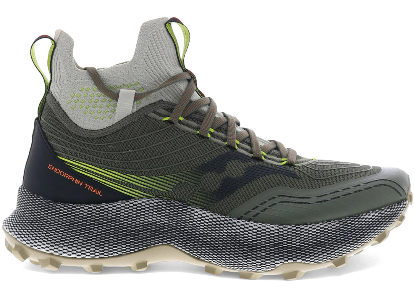 Saucony Endorphin Trail Mid Olive Black