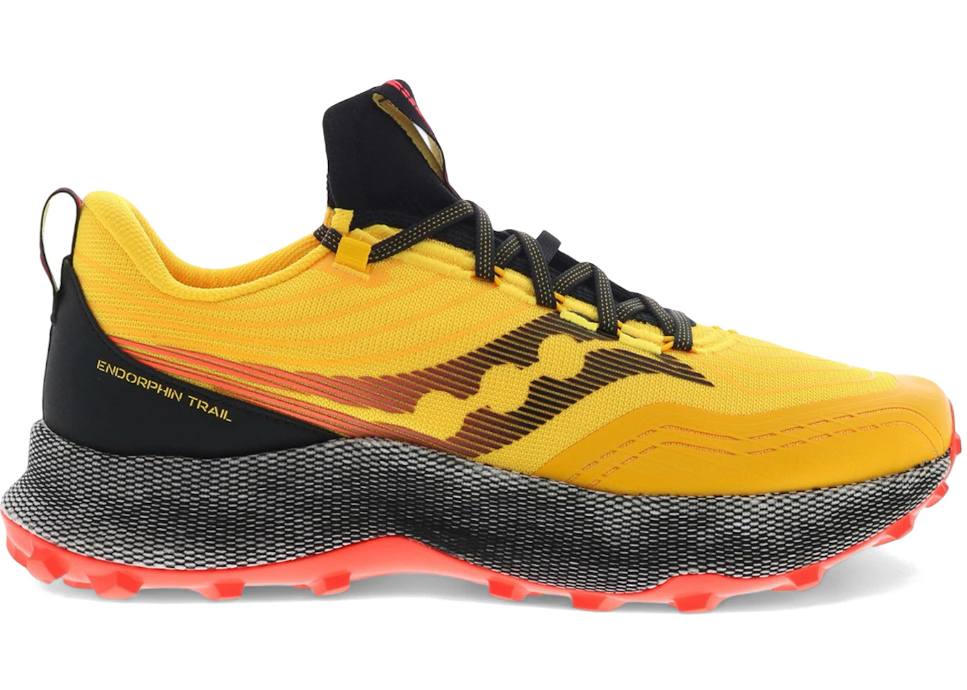 Saucony Endorphin Trail ViZiGold ViZiRed Yellow