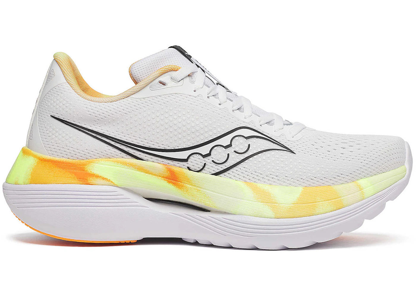 Saucony Endorphin Trainer White Black Yellow Orange (Women's)