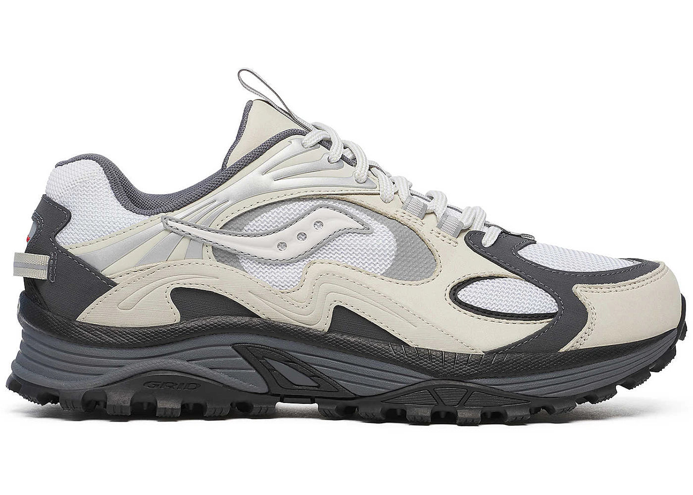 Saucony Grid Aura X Grey Pack White