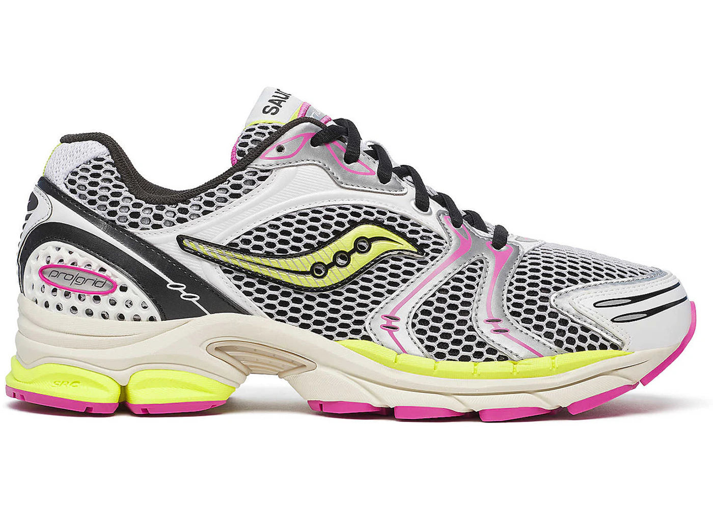 Saucony ProGrid Triumph 4 White Fluo Pink