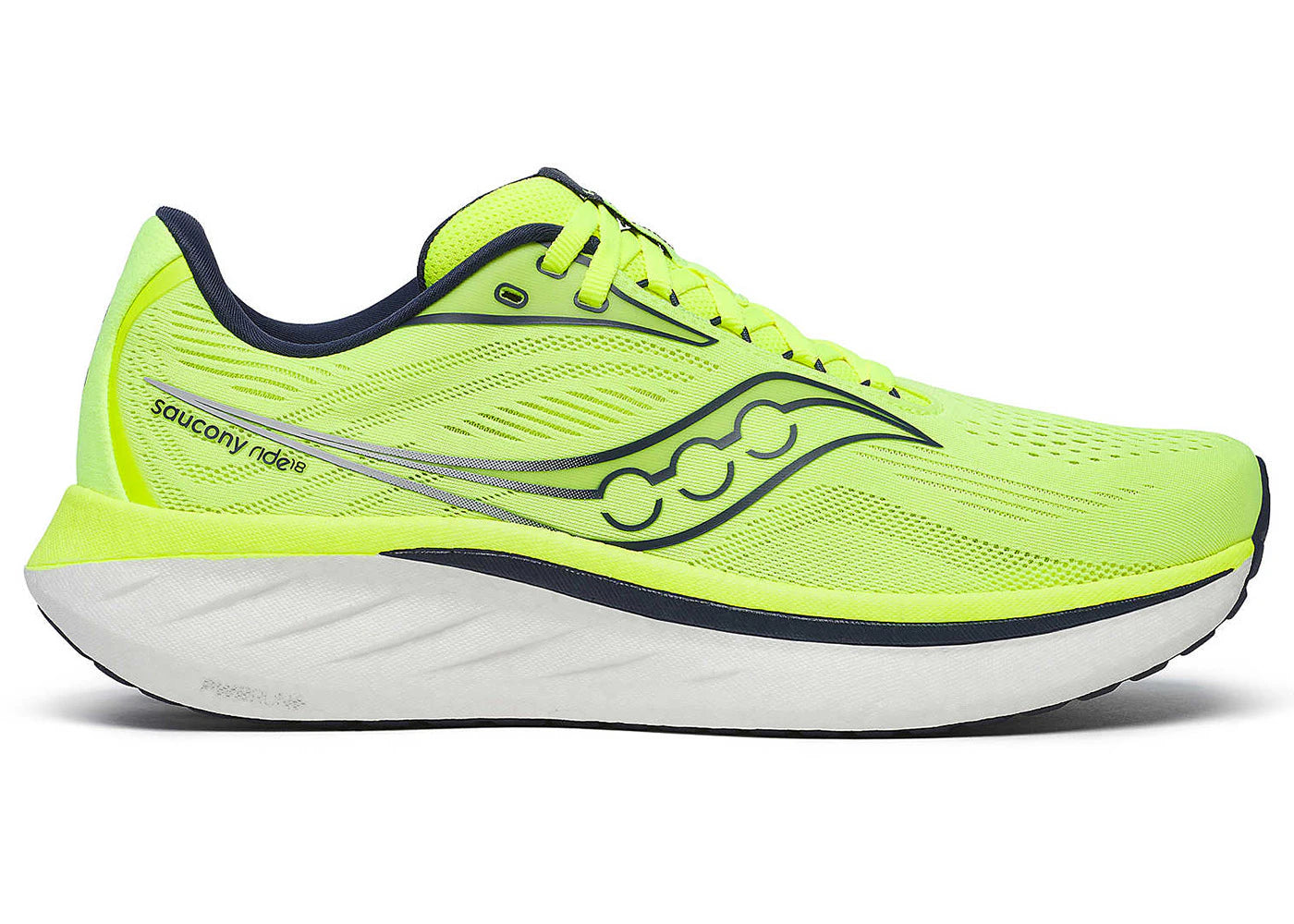 Saucony Ride 18 Citron Navy